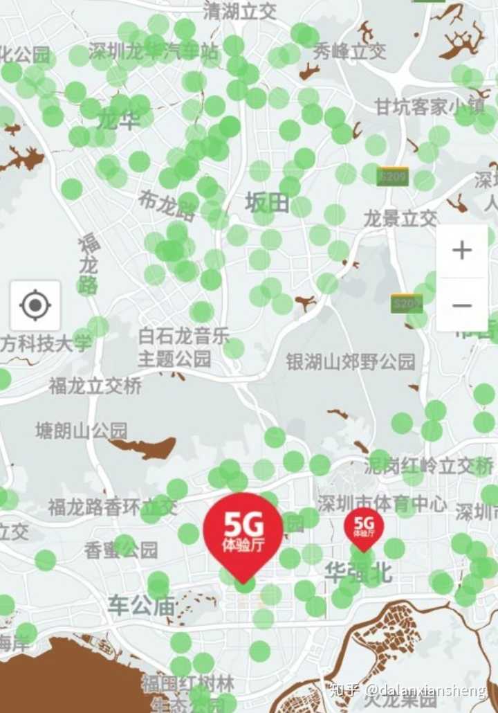 深圳联通公司5g覆盖范围(截止到19年8月)