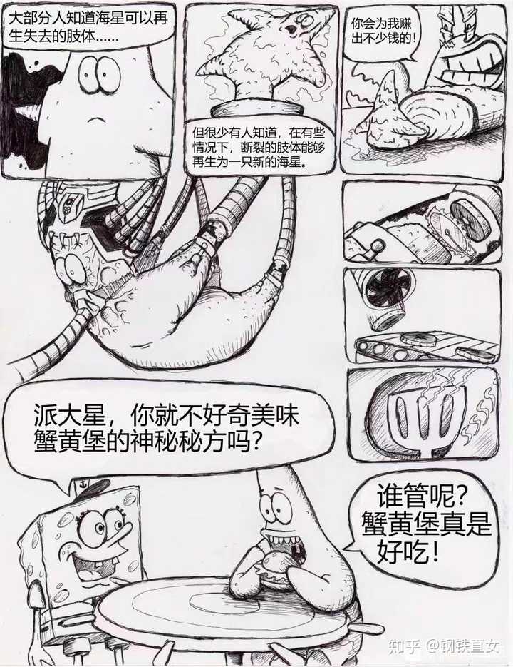 谁有海绵宝宝那个派大星变成怪物吃掉海绵宝宝的那个漫画