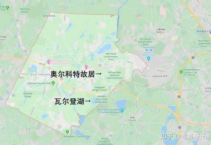 位于康科德的奥尔科特故居和瓦尔登湖