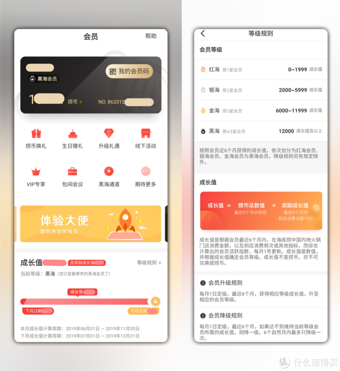 海底捞会员注册途径和等级规则