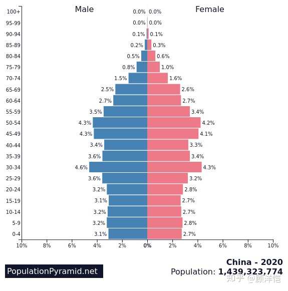 2050年中国人口结构(重度老龄化)