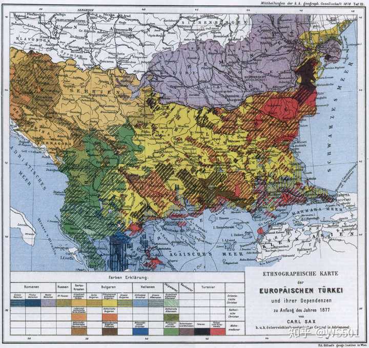 人口构成:salonica vilayet 再看看19世纪末20世纪初马其顿地区的民族