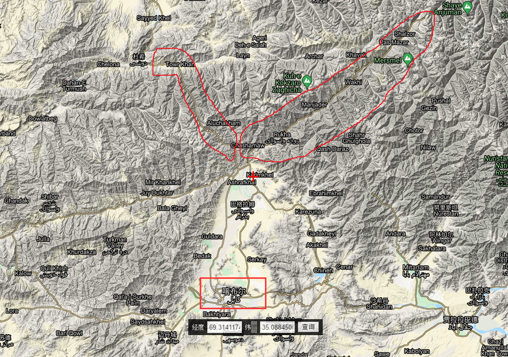 重庆搬砖崽 的想法: 潘杰希尔谷地找到了,就在喀布尔的东北方