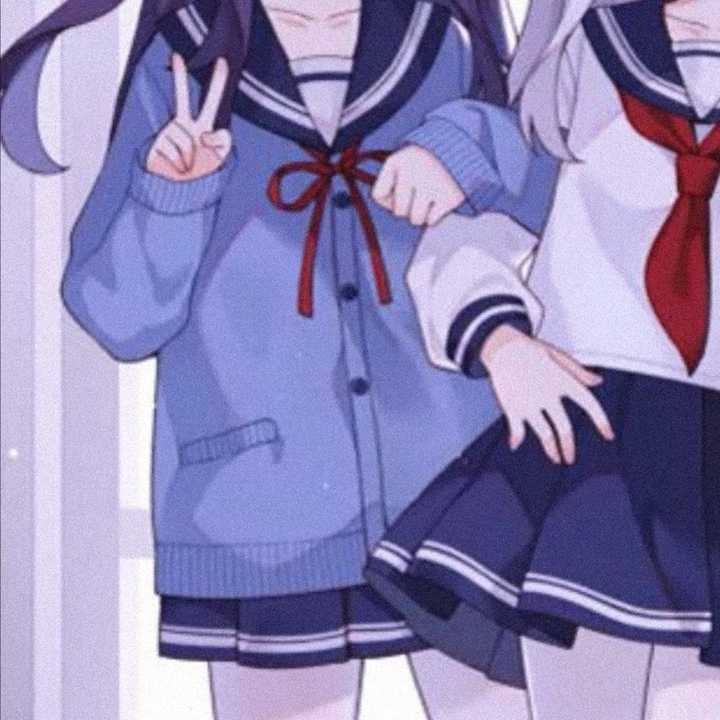 有哪些少女心动漫闺蜜头像无水印?