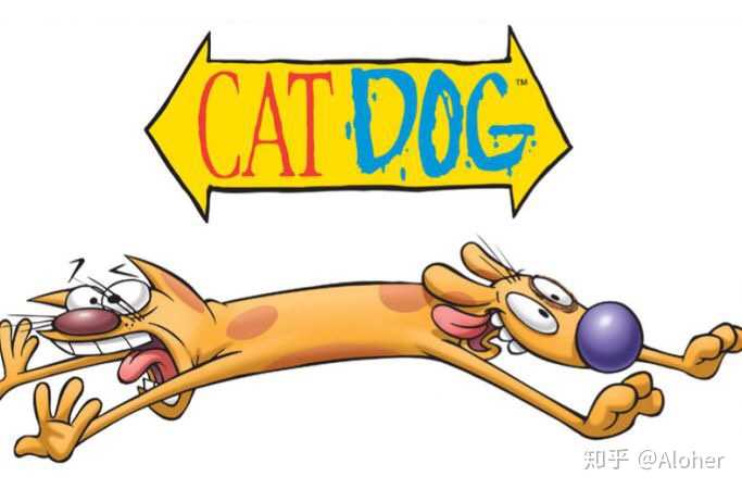 《猫狗》(catdog) 尼克国际少儿频道(nickelodeon)原创作品.