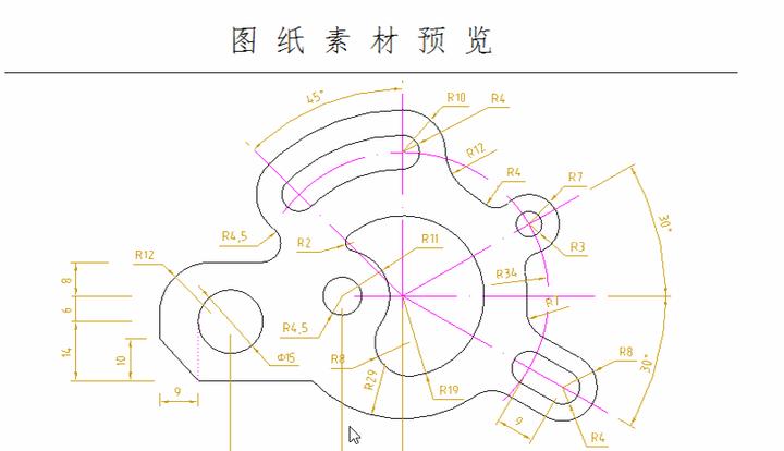 cad小白一定需要autocad练习图纸