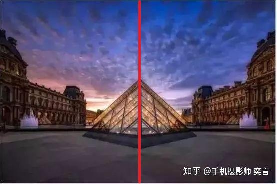 对称式构图就是拍摄出来的整个画面呈上下对称或左右对称的构图方法.