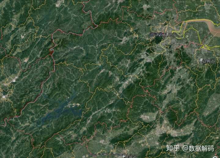 杭州行政区划和地形