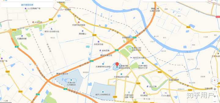 一条为天大南开那边的 6号线,一条为中德,海教图书馆,国展路这边的 1
