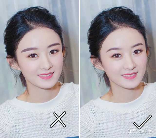 而且,圆形脸画眉时宜远不易近.眉眼距过近会显得凶而man.