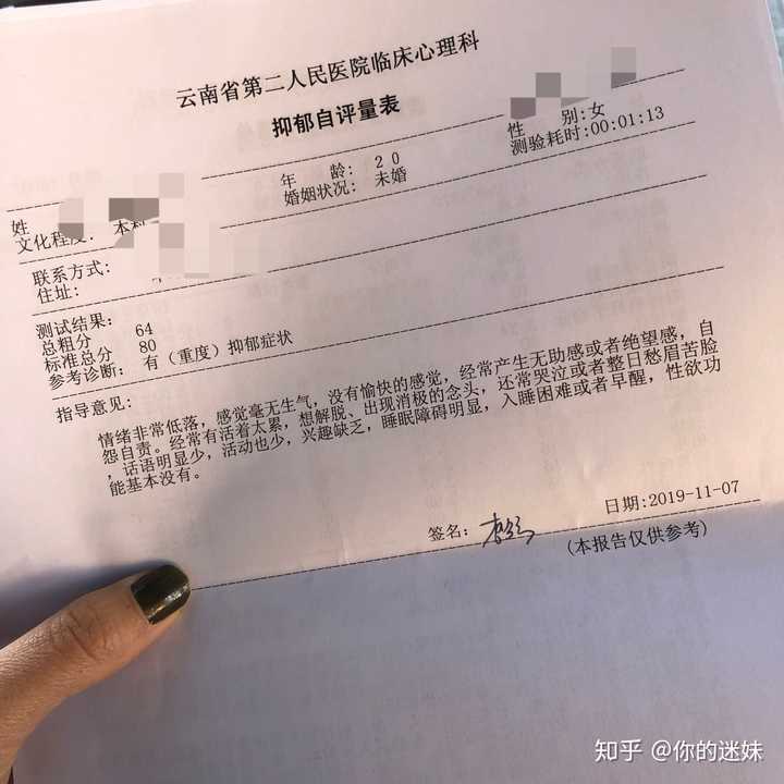 是不是怀疑自己抑郁症的人去医院查,一定可以查出轻度