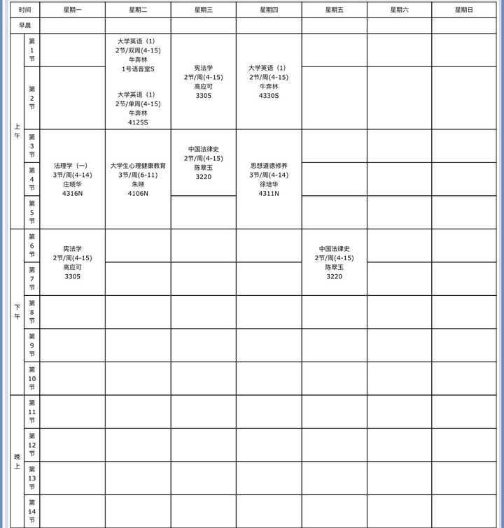 大一上学期
