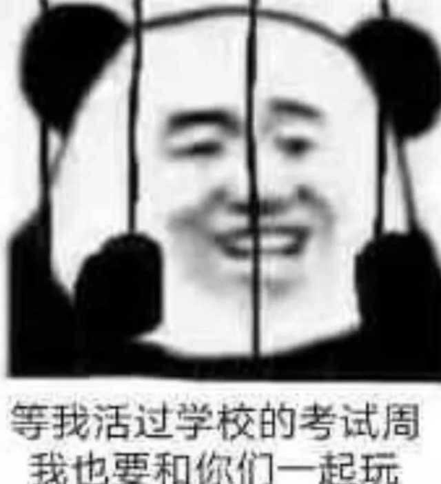 用一个表情包形容期末考试