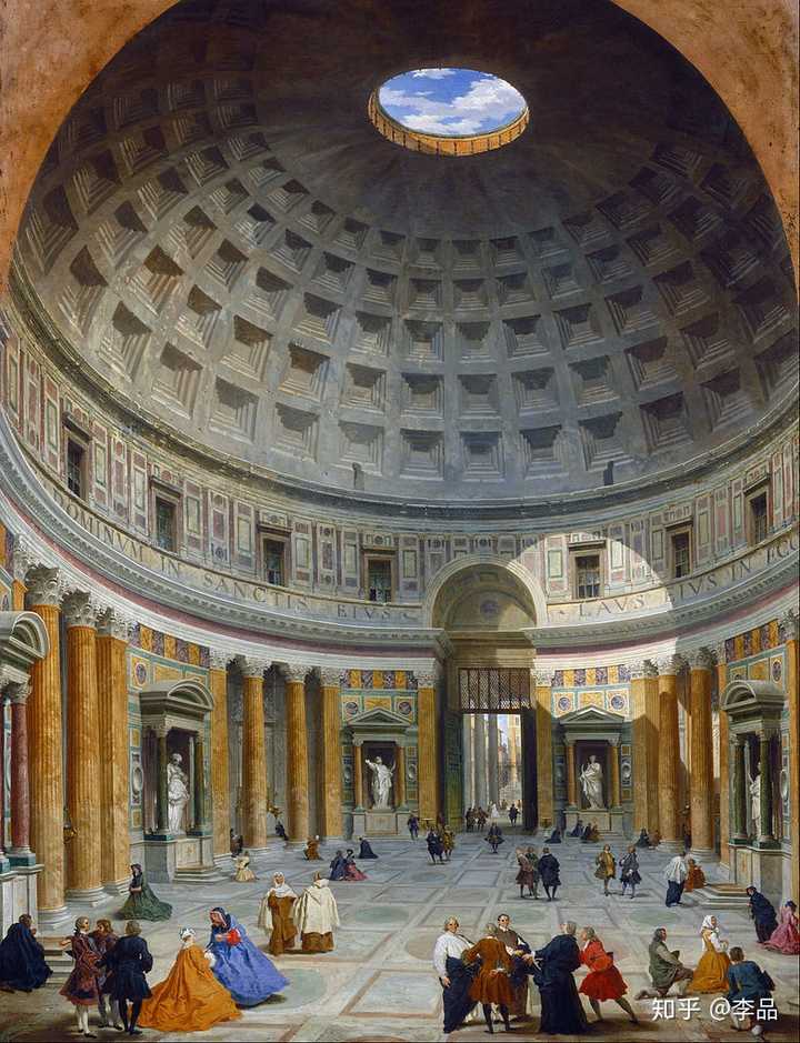 穹隆实例:万神庙(pantheon)室内