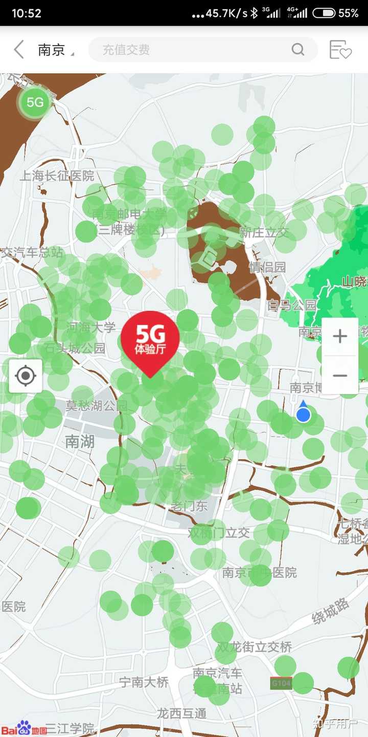 这是联通5g在南京的覆盖情况