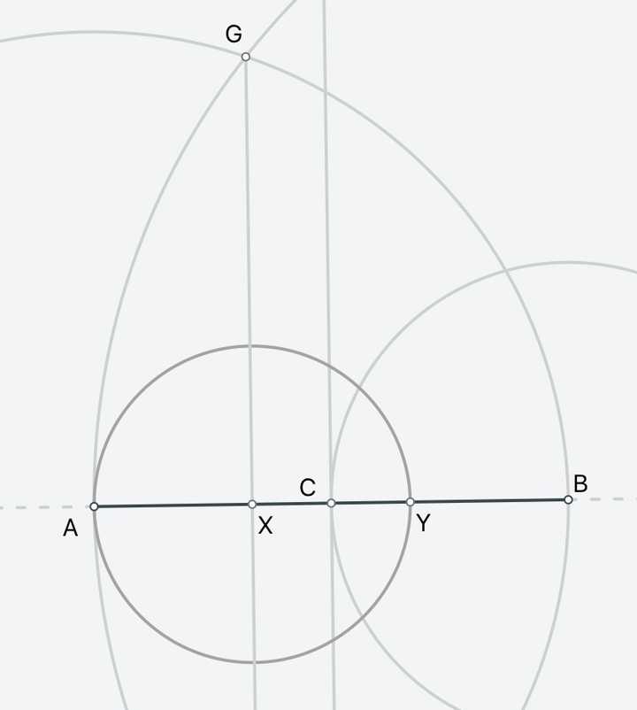 怎么用尺规作图法将一条线段分为两部分,且比例为 1:2?