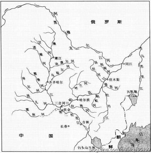 "松花江",带着好奇的心我又去查了一下东北的河流地图