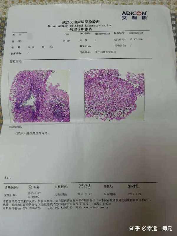 第三次胃镜做的活检