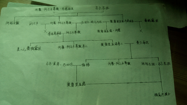 有人物关系图 ……上自己画的关系图