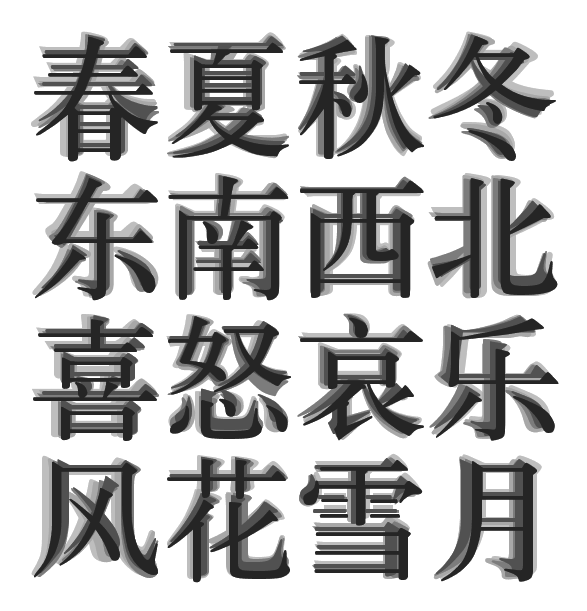 为何中文环境下缺少一款全字重的宋体?