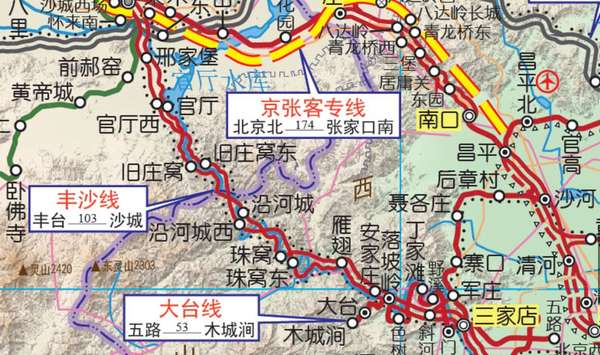 即便是今天,沿原丰沙铁路走向修建一条 350 高速客专也绝非易事.