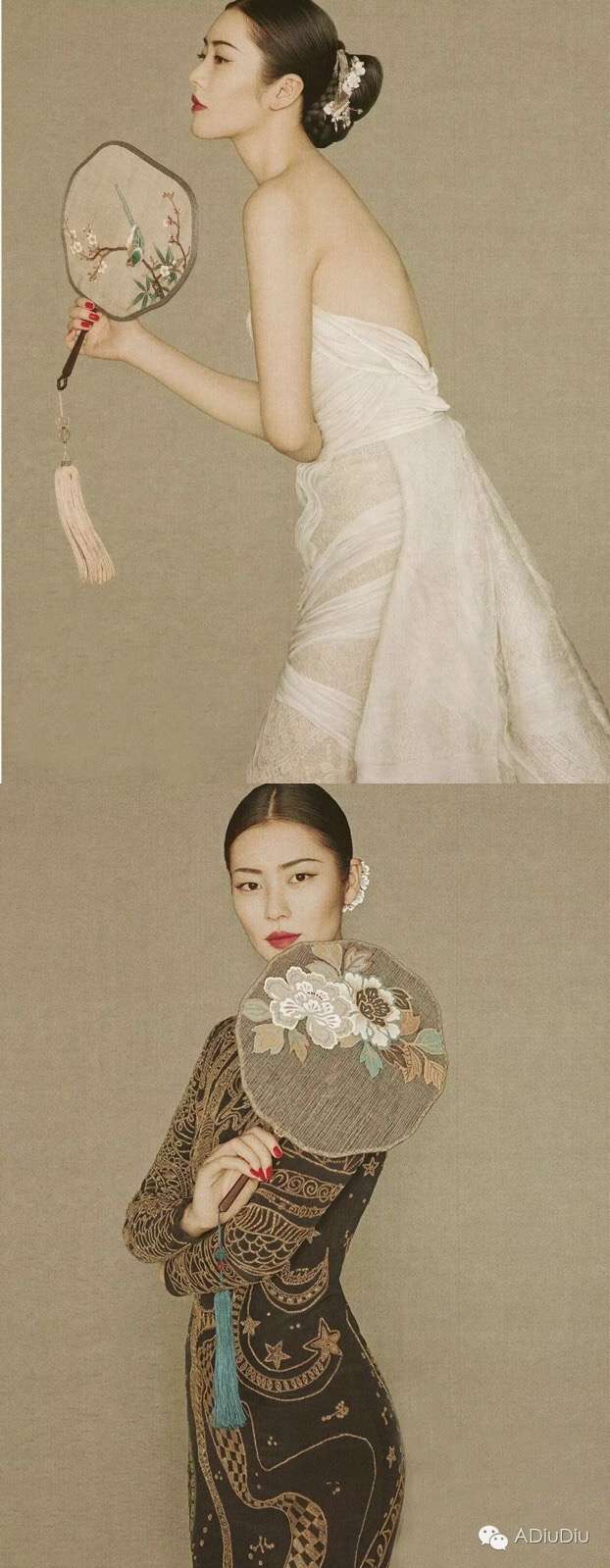 关于服装的.先贴一组表姐的时尚大片,完美的东方古典美人姿势.