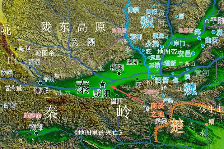 地图帝 7人 赞同了该文章 熟悉春秋战国历史的朋友都知道,张仪以商於