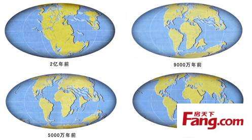 内容:大陆漂移说认为,地球上所有大陆在中生代以前曾经是统一的巨大