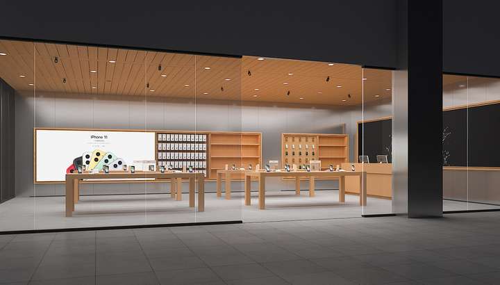 名思展厅设计公司 67 已认证的官方帐号 苹果专卖店的展示设计主要