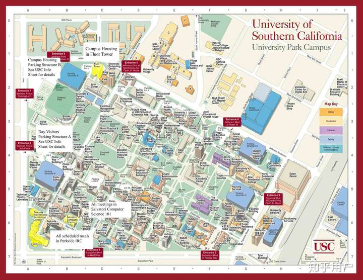南加州大学工学院和商学院在同一个校区么?