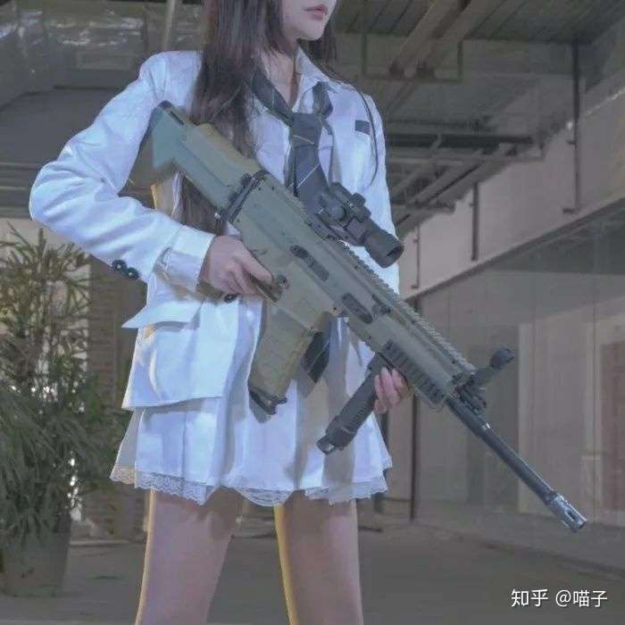 请问有哪位仙女有带枪的头像么最好是美女和枪