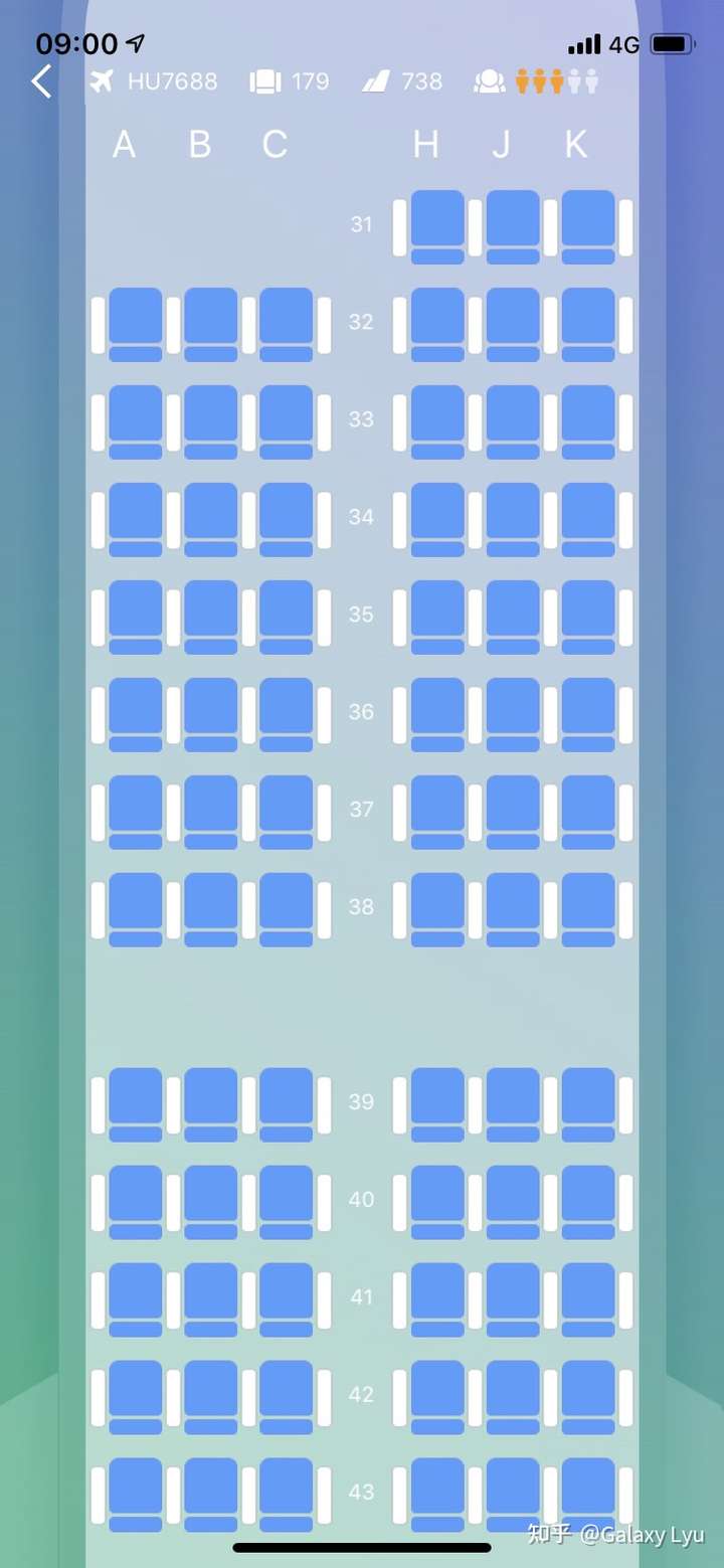 机型738座位图,738机型座位图解 想问一下,波音738经济舱31排之后,哪个位置观景比较好