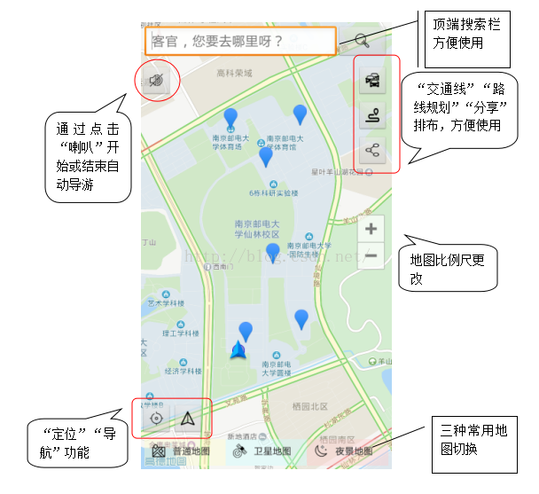 基于android的校园导航应用底图如何获取?