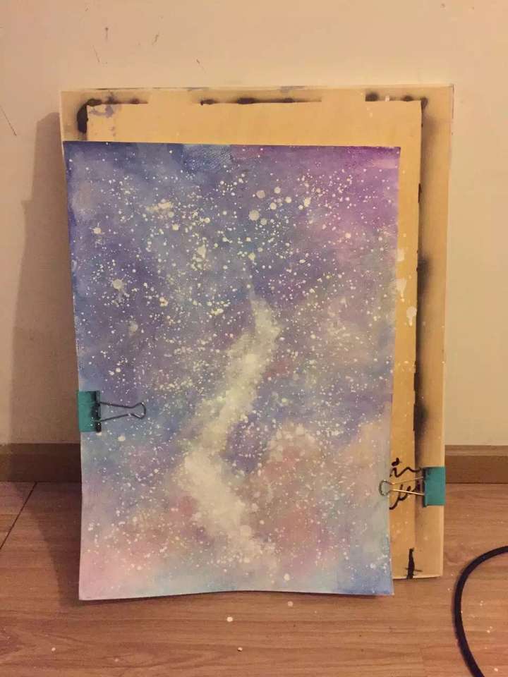 如何用彩铅画星空?