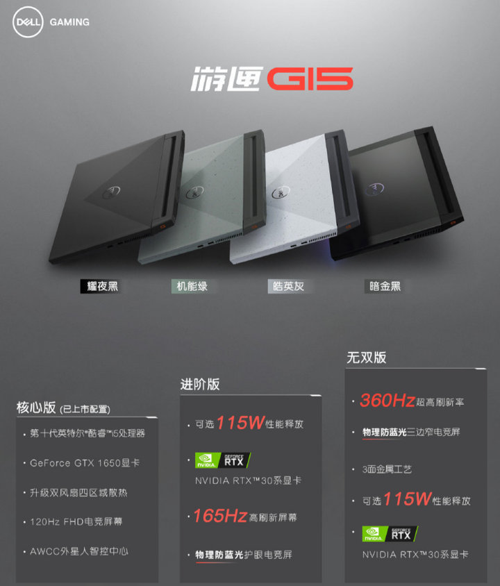 如何评价戴尔游匣 g15 的全新外观设计?