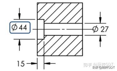 机械图纸每日一符沉头孔符号