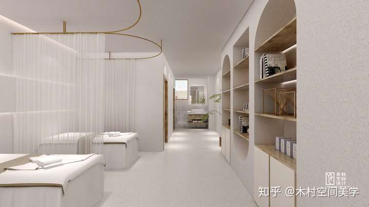 木村空间作品简洁优雅的景观美容店