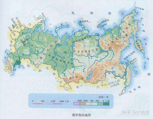 面积广阔的西伯利亚