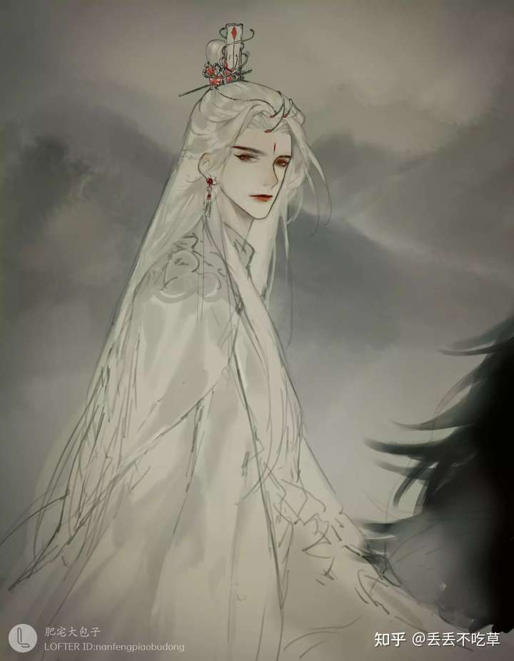 有白发的古风美男图吗?