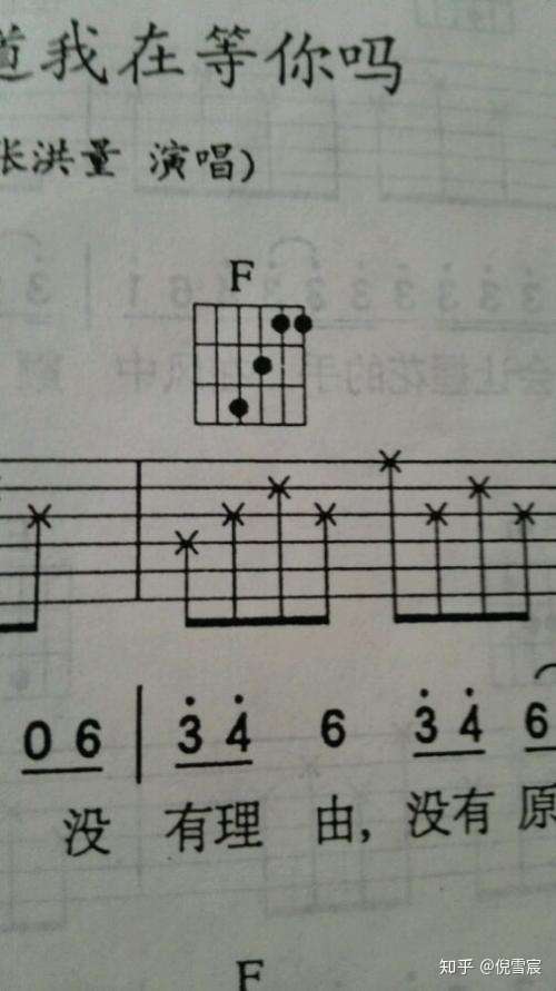 请问这个吉他谱中的f弦能换成什么其他和弦?