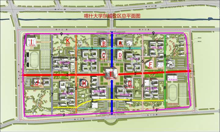 有没有喀什大学的校园地图?