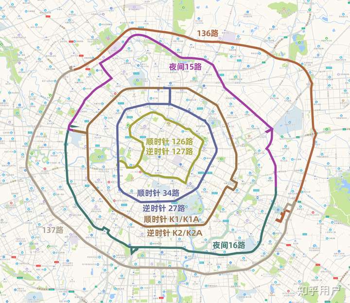 都知道成都有绕内环,一环,二环,三环的公交,那有没有绕中环的公交线路