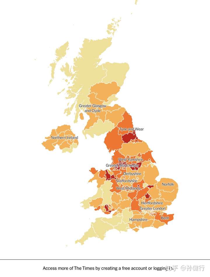 这是英国的疫情地图,供你参考