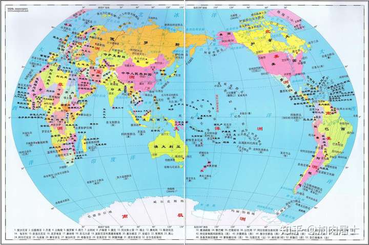 世界地图 政区版