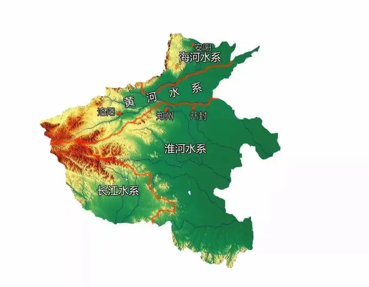 河南 取自"黄河以南" 由此可见 河流对河南影响之深远 在世人心中