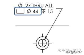 机械图纸每日一符沉头孔符号