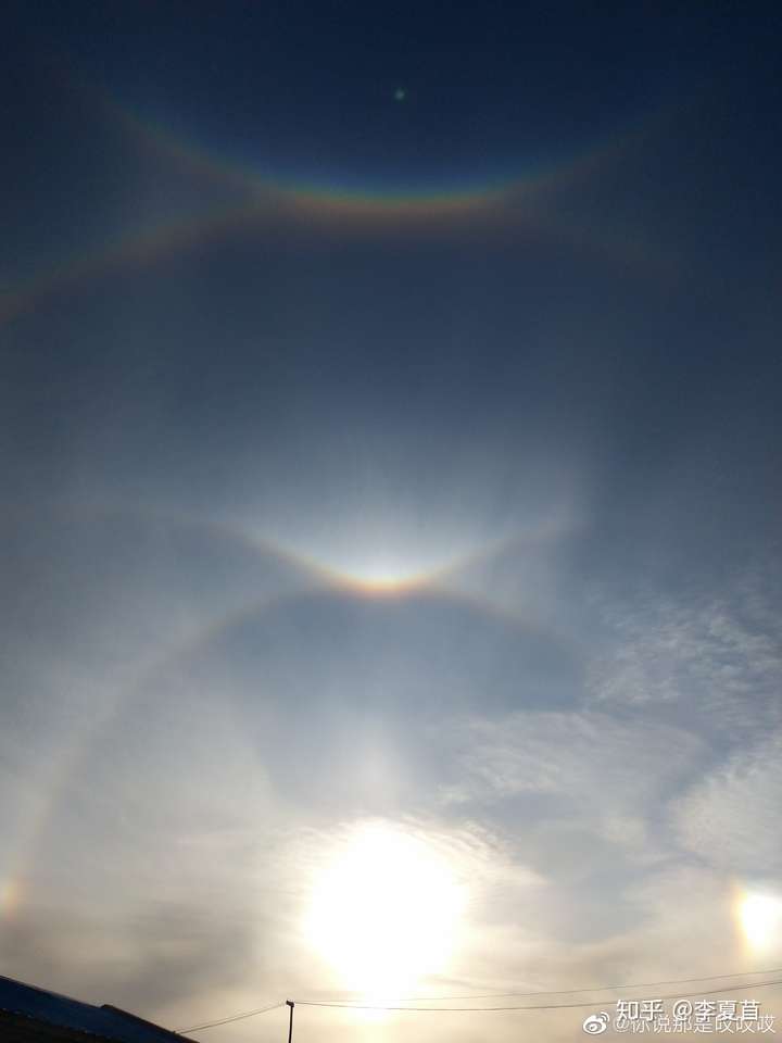 如何看待10月15日,黑龙江漠河天空同时出现了罕见的日晕,幻日与"环