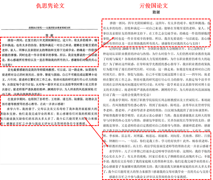 如何看待复旦大学仇思隽博士论文全文抄袭天大亓俊国?