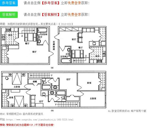 跃廊式住宅和跃层式住宅的区别是什么求跃廊式住宅的平面图