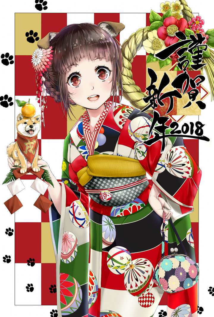 2018二次元人物拜年图集合,祝米娜春节快乐